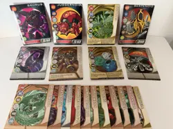 Bakugan Bakurack Spinning Carrying With 5 Orange Clips 2008 Spin Master & Cards - Image 2