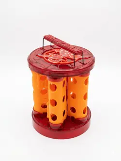 Bakugan Bakurack Spinning Carrying With 5 Orange Clips 2008 Spin Master & Cards - Image 3