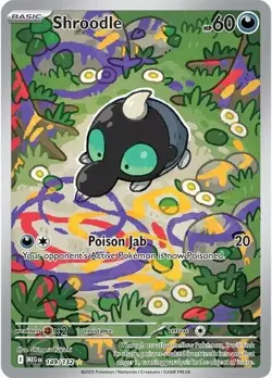Pokemon TCG Mega Evolutions Shroodle Illustration Rare Card 149/132 English NM - Image 1