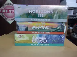 MTG AVATAR AIRBENDER + MODERN HORIZONS 3 + LORWYN ECLIPSED PLAY BOOSTER BOX LOT - Image 1