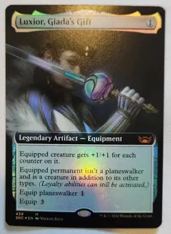 MTG [x1] Luxior, Giada's Gift [x1] FOIL EXTENDED BORDERLESS Streets Capenna M/NM - Image 1