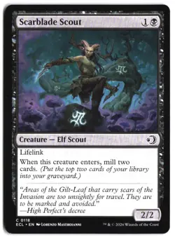 Scarblade Scout #118 - Lorwyn Eclipsed - Normal - Common - Near Mint - Image 1