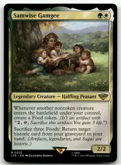 Samwise Gamgee #222 (NM) Lord of the Rings LTR Magic MTG - Image 1