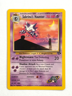 Pokemon TCG Sabrina's Haunter 055/132 Uncommon Gym Challenge - Image 1