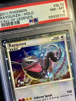 Pokemon Rayquaza Holo Call of Legends #SL10 2011 PSA 8 NM-MT - Image 2