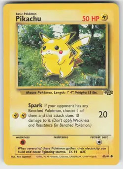 Pikachu Common Jungle 60/64 Pokemon - Image 1