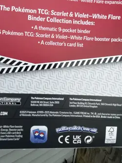 Pokemon TCG: Scarlet & Violet-White Flare Binder Collection, Brand New, Sealed - Image 5