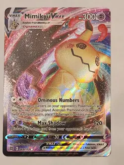 Pokemon TCG Mimikyu VMAX Ultra Rare Holo TG17/TG30 Brilliant Stars - Image 1