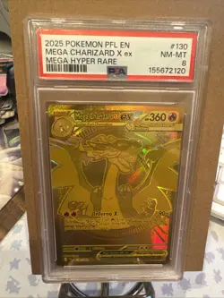 Pokemon Phantasmal Flames Mega Charizard X Ex 130/094 Hyper Rare Holo - Image 1