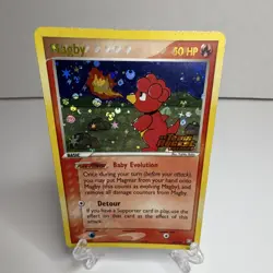 Pokemon TCG Magby 24/109 Team Rocket Returns Rare Reverse Holo LP - Image 1