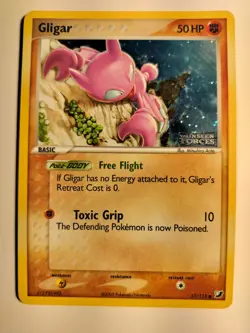 Gligar #57/115 EX Unseen Forces Stamped Reverse Holo Pokemon LP - Image 1