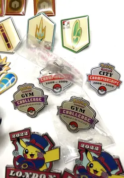 36+ Pokemon TCG Enamel Pin Lot Rare 2004+ City Championship Gym Challenge - Image 2
