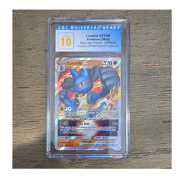 Pokemon TCG Lucario VSTAR Holo Promo CGC Pristine 10 SWSH214 English - Image 1