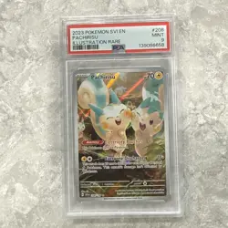 2023 Pokemon SVI Pachirisu 208/198 Illustration Rare PSA 9 Mint (EN) - Image 1