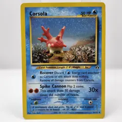Corsola 37/75 Pokemon TCG 1st Edition Neo Discovery - Image 1