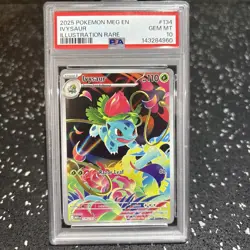Pokemon Ivysaur Illustration Rare 134/132 Mega Evolutions PSA 10 - Image 1