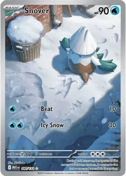 Pokemon TCG Snover Illustration Rare 140/132 Me01: Mega Evolution NM - Image 1
