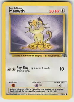 Meowth Common Jungle 56/64 Pokemon - Image 1