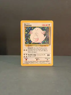 Chansey 3/102 Unlimited Holo Rare - Pokemon Base Set LP - Image 4