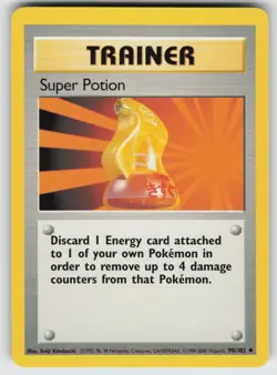 Super Potion Uncommon Base Set (Shadowless) 090/102 Pokemon - Image 1