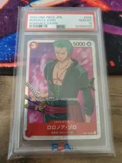 2022 One Piece JAPANESE ZORO romance Dawn OP01-025 PSA 10 - Image 3