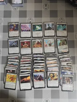 44 White Rare MTG Cards Exc Condition Ungraded Sleeved From Private Collection - Image 1