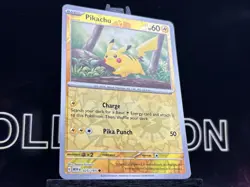 Pikachu - 025/165 - Pokemon 151 Reverse Cosmos Holo Rare Card NM - Image 4