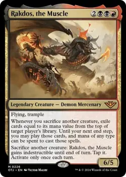 Rakdos, the Muscle - OOTJ MTG - Light Play - Image 1