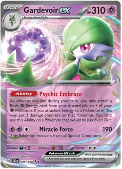 Gardevoir ex 086/198 Double Rare Scarlet & Violet Pokemon Near Mint - Image 1