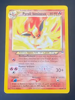 CARTE POKEMON PYROLI LUMINEUX 46/105 FR UNCO WIZARDS NEO DESTINY - EXC/NM - Image 1