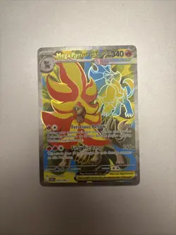 Pokemon TCG Mega Pyroar EX Ultra Rare 099/086 Chaos Rising Full Art NM Fast Ship - Image 3