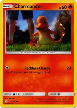 Charmander - 4/18 - Common HP, English Pokemon Detective Pikachu - Image 1
