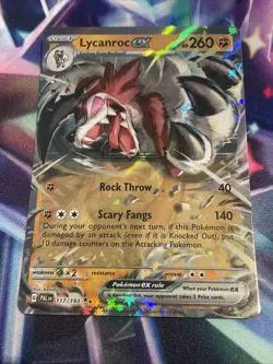 Pokemon TCG Lycanroc ex 117/193 Double Rare Paldea Evolved NM/M - Image 1