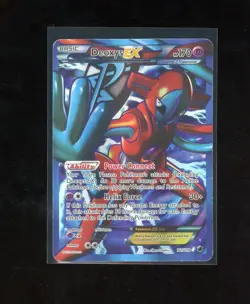 2013 Pokemon Black & White Plasma Freeze Full Art Deoxys EX Holo Foil 111/116 - Image 1