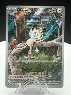 2025 Pokemon Meowth Phantasmal Flames Illustration Rare 106/094 - Image 3