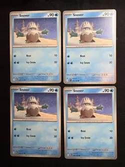 4x Pokemon TCG Snover 035/132 - ME Mega Evolution MEG Playset Common - Image 1