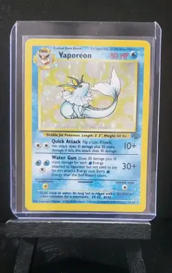 Pokemon TCG Jungle Vaporeon 12/64 Holo Rare 1999 Unlimited - Image 5