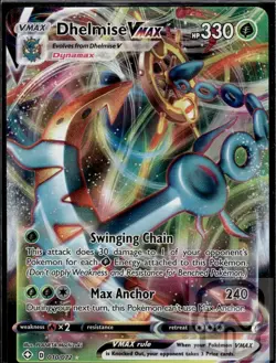 Dhelmise VMAX 010/072 Holo VMAX Rare Shining Fates Pokemon Holo NM/M - Image 3