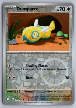 Dunsparce 120/159 REVERSE HOLO Common Journey Together Pokemon Near Mint - Image 1