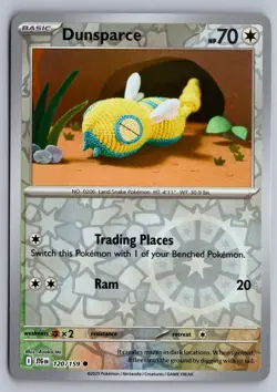 Dunsparce 120/159 REVERSE HOLO Common Journey Together Pokemon Near Mint - Image 1