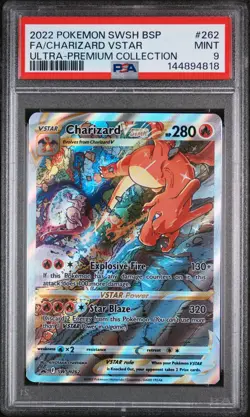 2022 Pokemon SWSH Black Star Promo Charizard VSTAR PSA 9 #SWSH262 - Image 1