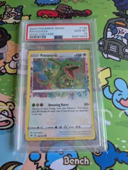 Pokemon Vivid Voltage Rayquaza 138/185 PSA 10 Amazing Rare - Image 1