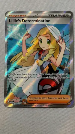 Pokemon Lillie's Determination TCG 169/132 Mega Evolution Ultra Rare Holo - Image 2