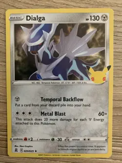 DIALGA 20/25 2021 Pokemon Celebrations Holo Rare NM TCG - Image 1