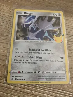 DIALGA 20/25 2021 Pokemon Celebrations Holo Rare NM TCG - Image 3