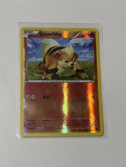 Pokemon TCG Growlithe Breakpoint 10/122 Reverse Holo Common - Image 1