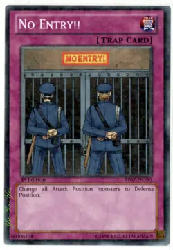 BP02-EN190 No Entry Mosaic Rare 1st Edition YuGiOh Card - Image 1