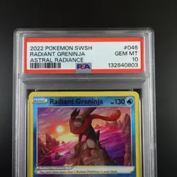PSA 10 Radiant Greninja 046/189 Pokemon Astral Radiance Holo Graded Card - Image 2