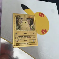 Pokemon TCG Celebrations Gold Metal Pikachu Card 58/102 NM Condition - Image 4