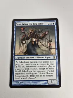 Wizards Sakashima the Impostor Saviors of Kamigawa Legendary Blue Rare Human Ro… - Image 1
